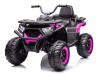 ATV electric 4×4 Kinderauto SuperOffroad 140W 12V, RC, recomandat 3-9 ani, culoare Roz