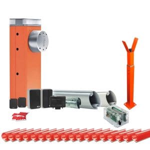 Bariera completa acces stradal Nice L9BAR-KIT, 4 – 5 m, 400 Nm, 230 Vac