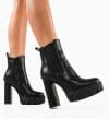 Botine dama Hull Negre