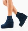 Botine dama Malone Bleumarin