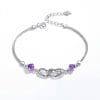 Bratara Mayfield Purple din argint 925 si diamante CZ DRGB0081 DarGen