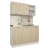 Set Bucatarie Ara, Stejar Sonoma/Alb, L 120 cm