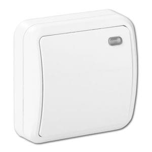 Buton de panica adresabil Jablotron 100 JA-112J, 2 butoane, LED, 12 V pe bus