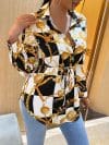 Camasa Anaka din material sintetic multicolor DRGA0022 Dargen