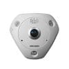 Camera supraveghere IP Dome Hikvision Fisheye DS-2CD6365G0E-IVS, 6 MP, IR 15 m, 1.27 mm, microfon