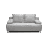 Canapea YASMIN extensibila, 3 locuri, cu arcuri si lada depozitare, gri deschis + gri antracit, 190x97x75 cm