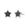 Cercei din argint Black Stars Studs