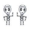 Cercei din argint Skeleton