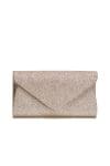 Clutch Bella roze cu sclipici