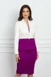 Compleu Leonard Collection alb cu magenta