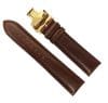 Curea ceas din piele maro Deployant auriu 20mm, 22mm, 24mm