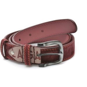 Curea LA GALERE visinie, 3871640, din piele intoarsa