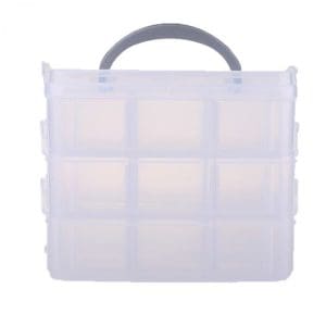 Cutie plastic etajata P123 Transparenta