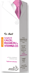 Dr.Hart Calciu Magneziu si Vitamina D3, 10 comprimate efervescente