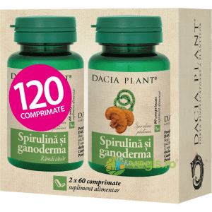 Pachet Spirulina si Ganoderma 60cpr+60cpr