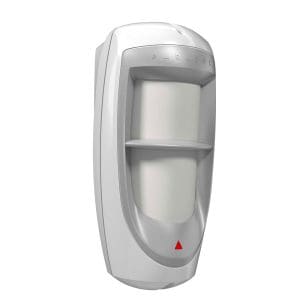 Detector de miscare exterior dual PIR Paradox Digigard DG85, 11×11 m, 90 grade, pet immunity, suport inclus