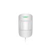 Detector de miscare PIR Ajax MotionProtect Plus Fibra WH, 12 m, 88 grade, pet immunity, 2000 m