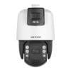 Camera supraveghere IP Speed Dome PTZ Duala Hikvision TandemVu DS2SE7C425MWAEB14F, 4 MP, 4.8 – 120 mm / 4 mm, motorizat, lumina alba 30 m, IR 200 m, stroboscop, slot card, x25, Hi-PoE, auto tracking