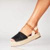 Espadrile dama Negre din Textil Jeshta
