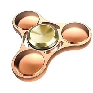 Fidget Spinner Metalic Aluminiu Glow Culoare Auriu