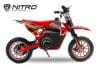 Motocicleta electrica pentru copii Eco Jackal 1000W 10 inch, culoare Rosie