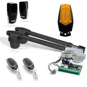 Kit automatizare poarta batanta Motorline LINCE 300 – 24V, 2.5 m/canat, 250 Kg/canat, 60 W