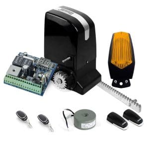 Kit automatizare poarta culisanta Motorline KIT SLIDE1024-CRM, 1000 Kg, 7 m, 24 V, 4 m cremaliera metalica