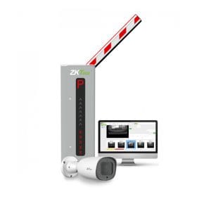 Kit bariera auto telescopica cu LPR ZKTeco PROBG3030L-LPR, 6 m, 2 MP, IR 50 m, 3.35 – 10.05 mm, slot card, 24V DC