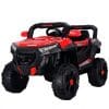 Masinuta electrica copii 4×4 Kinderauto SuperCar, 100W, 12V, scaun tapitat, music player, rosu