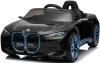 Masinuta electrica pentru copii, Bmw I4 70W 12V premium, bluetooth, roti EVA, scaun tapitat, culoare Negru
