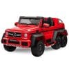 Masinuta electrica pentru copii Mercedes G63 6×6 270W PREMIUM Rosu plus sezut pentru adult