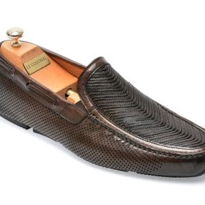 Mocasini LE COLONEL maro, 60804, din piele naturala