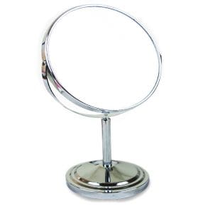 Oglinda cosmetica cu picior din inox 15cm