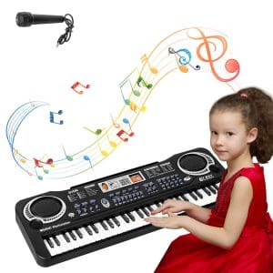 Orga electronica pentru copii NYTRO MQ-6 Piano, 61 de clape, 10 ritmuri si 8 efecte + Microfon