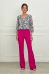 Pantaloni LaDonna fucsia evazati