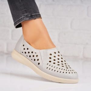 Pantofi dama casual Albastri din Piele Ecologica Casho