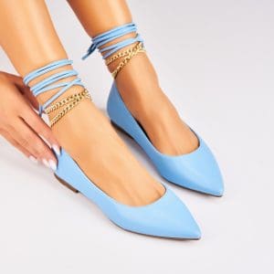 Pantofi dama casual Albastri din Piele Ecologica Feryal