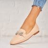 Pantofi dama casual Bej din Piele Ecologica Creely