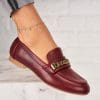 Pantofi dama casual Bordo din Piele Ecologica Avielle