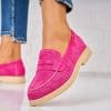 Pantofi dama casual Fucsia din Piele Ecologica Intoarsa Maisa