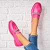 Pantofi dama casual Fucsia din Piele Ecologica Landree