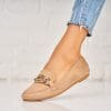 Pantofi dama casual Kaki din Piele Ecologica Intoarsa Ekamle