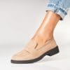 Pantofi dama casual Kaki din Piele Ecologica Intoarsa Shaylin2