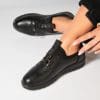 Pantofi dama casual Negri din Piele Ecologica Kailana