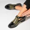 Pantofi dama casual Verzi din Piele Ecologica Alison4