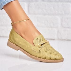 Pantofi dama casual Verzi din Piele Ecologica Yhassi