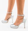 Pantofi dama Cryst Argintii