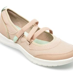 Pantofi CLARKS nude, ADELLA SAIL 0912, din material textil
