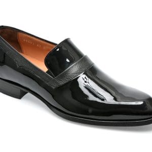 Pantofi EPICA negri, 68002, din piele naturala lacuita