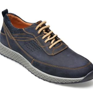 Pantofi GRYXX bleumarin, 911321, din nabuc